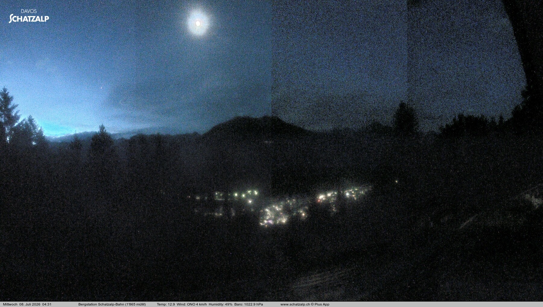 Archiv Foto Webcam Schatzalp