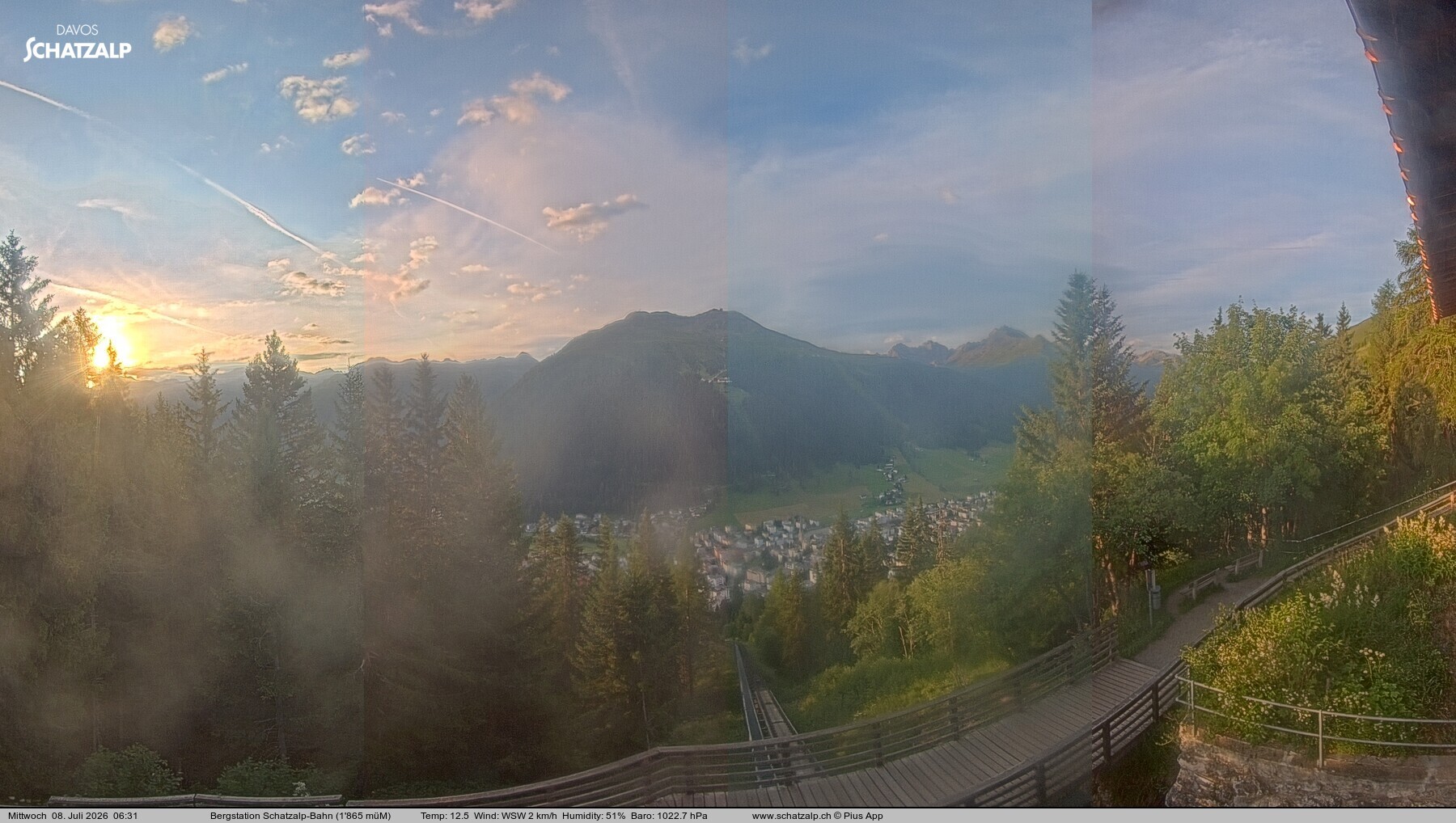 Archived image Webcam at Schatzalp