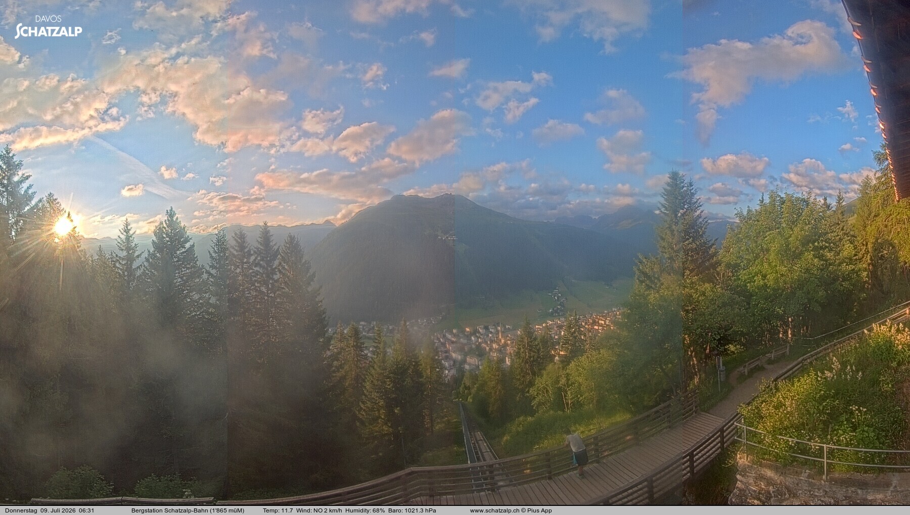 Archiv Foto Webcam Schatzalp