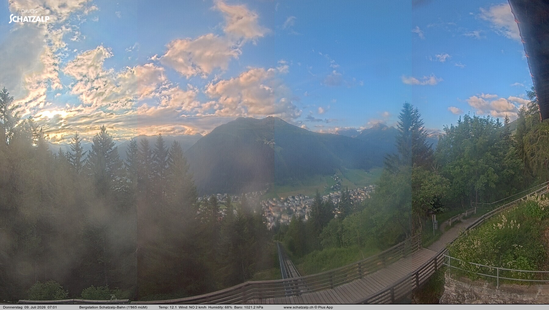Archiv Foto Webcam Schatzalp