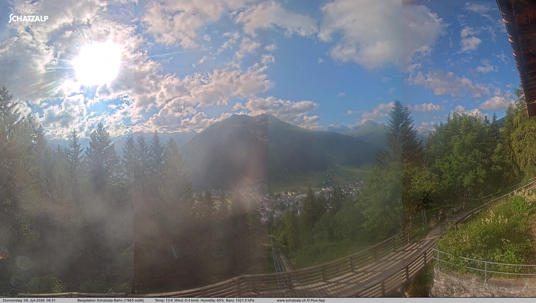 Archiv Foto Webcam Schatzalp