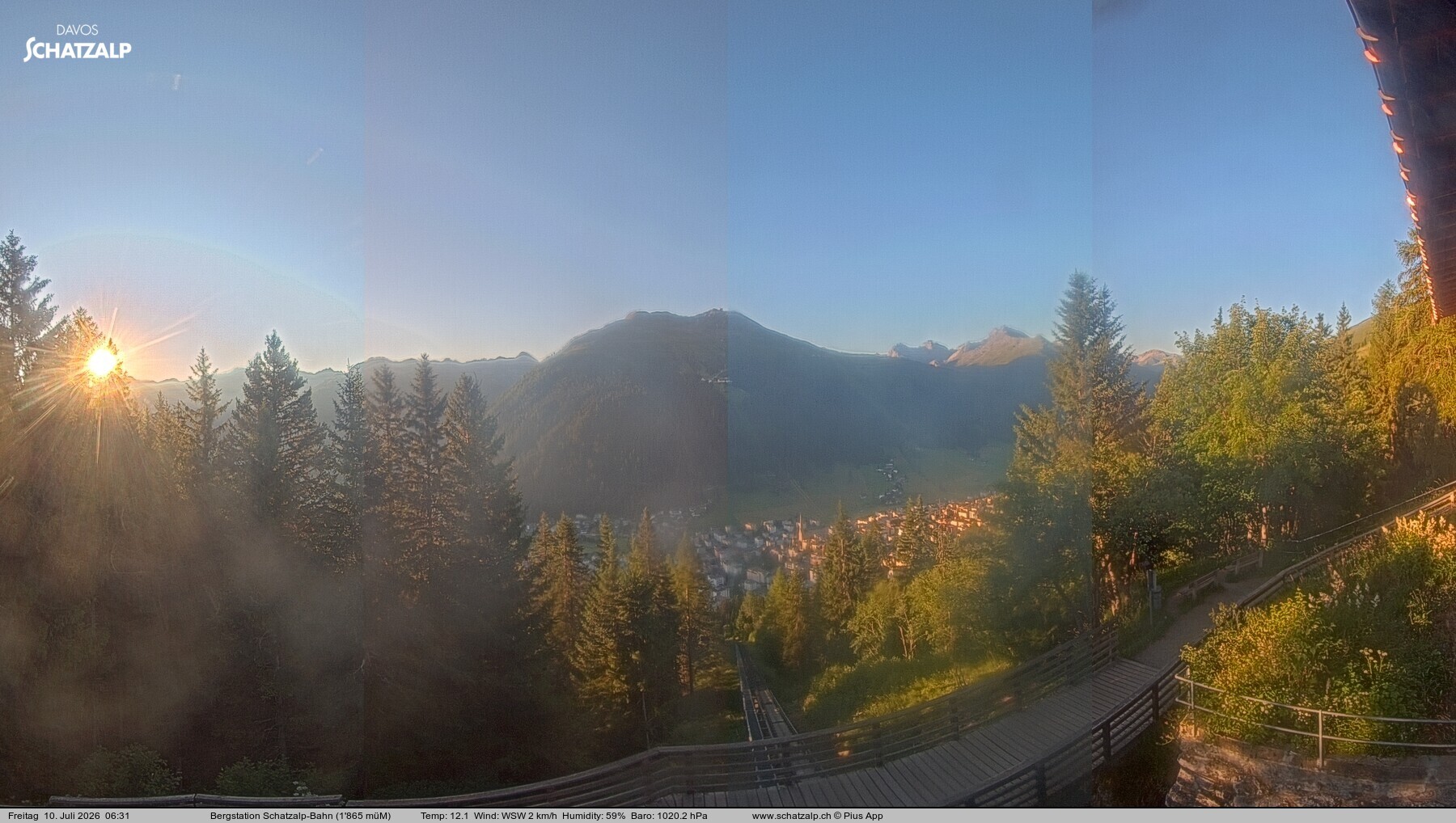 Archiv Foto Webcam Schatzalp
