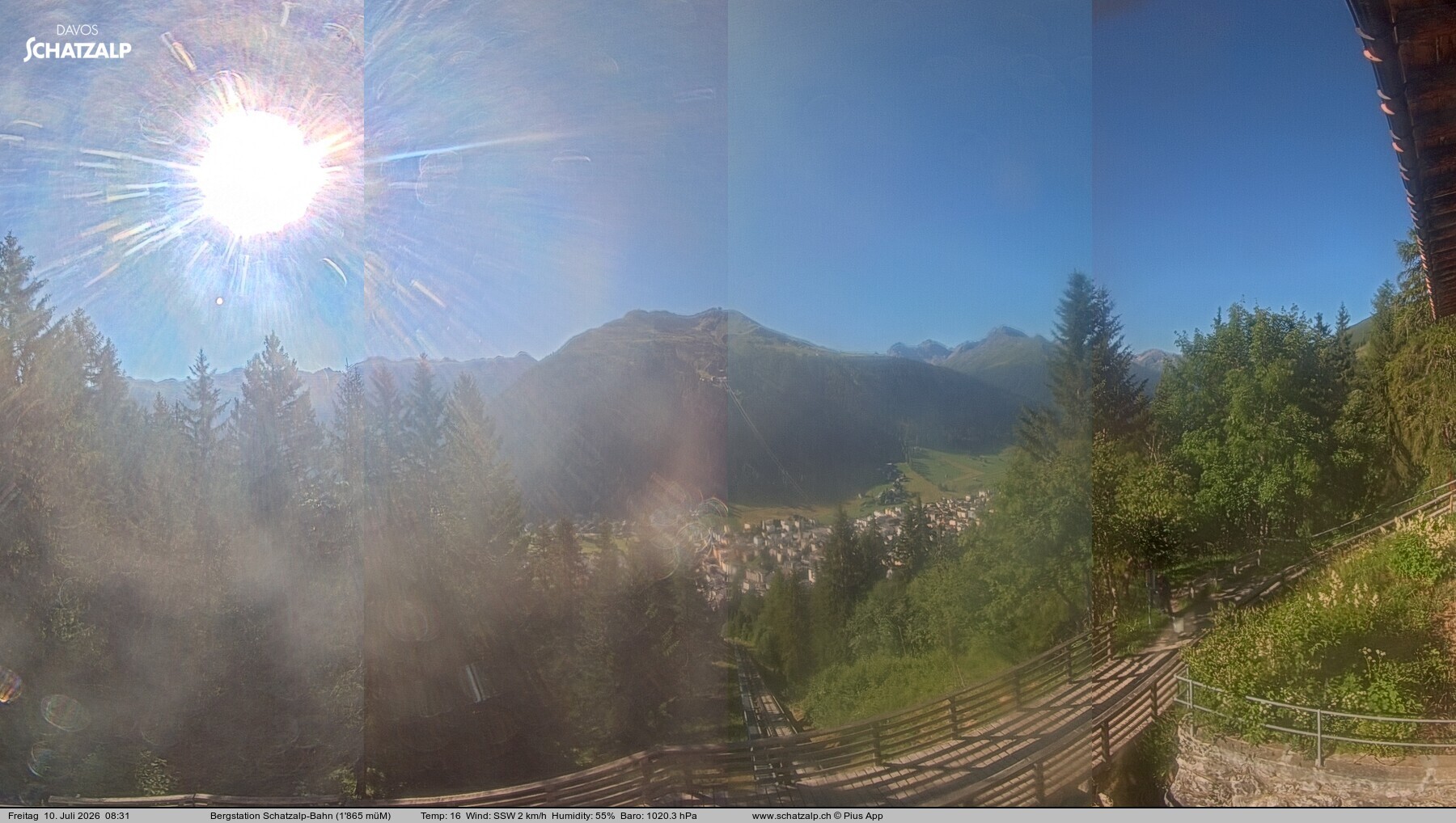 Archiv Foto Webcam Schatzalp