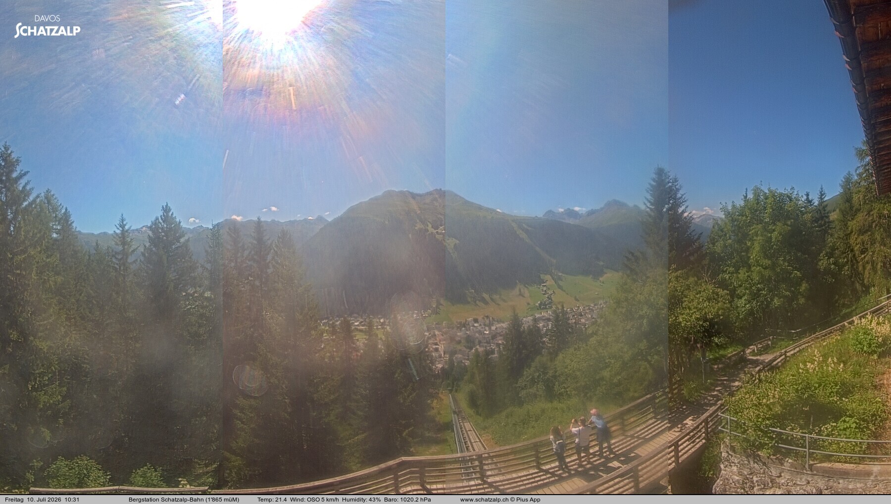 Archiv Foto Webcam Schatzalp