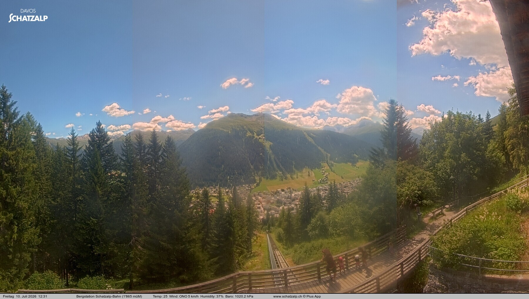 Archiv Foto Webcam Schatzalp