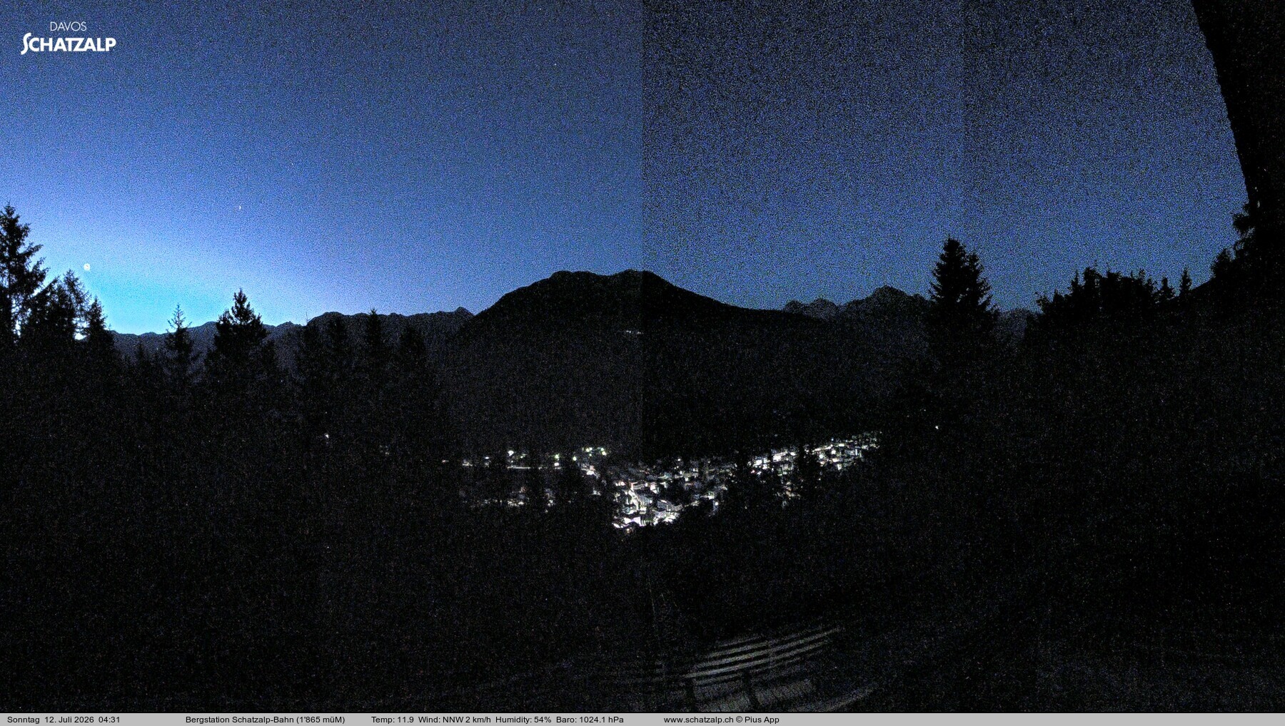 Archiv Foto Webcam Schatzalp