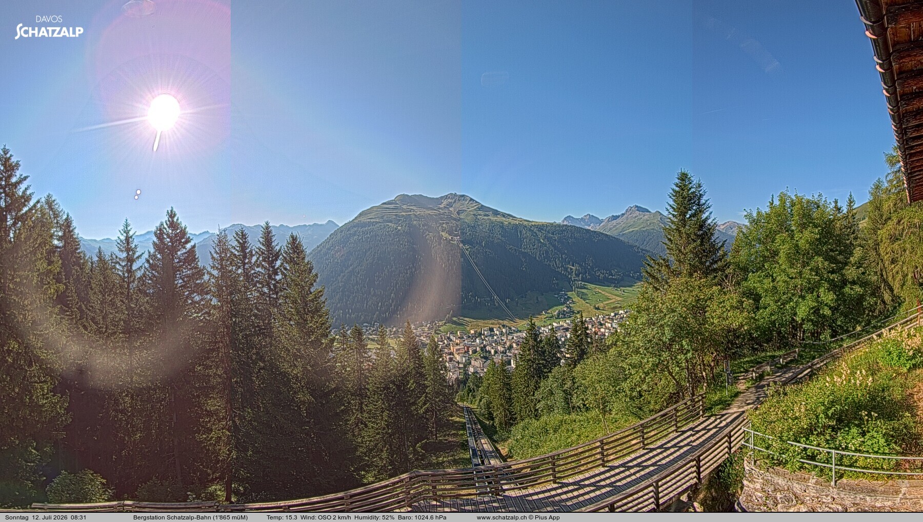 Archiv Foto Webcam Schatzalp