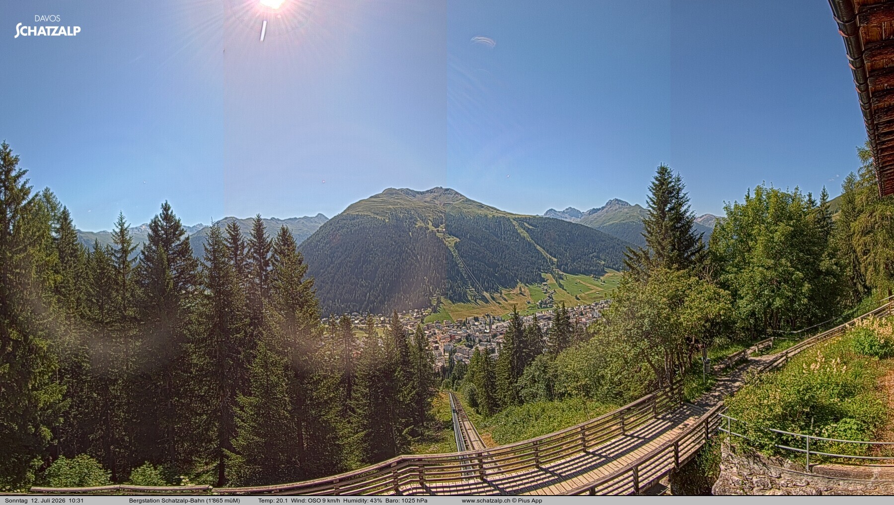 Archiv Foto Webcam Schatzalp