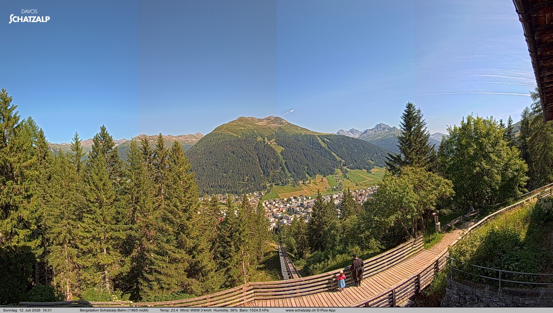 Archiv Foto Webcam Schatzalp