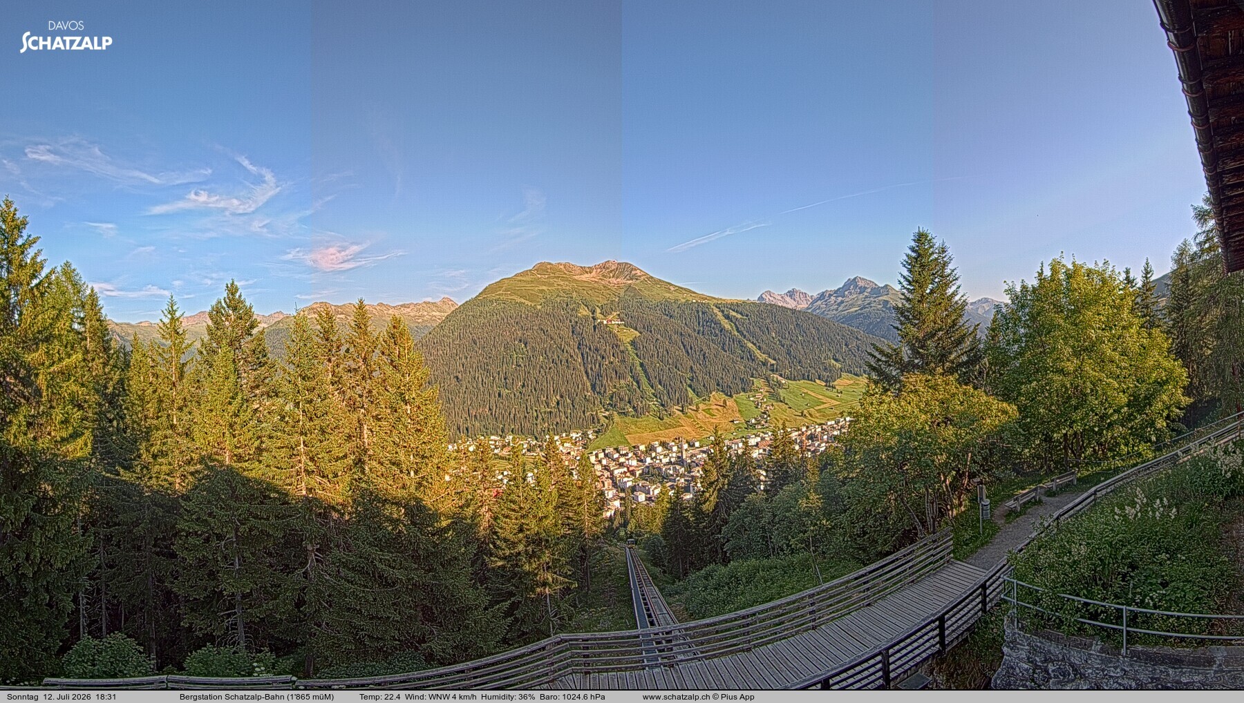 Archived image Webcam at Schatzalp