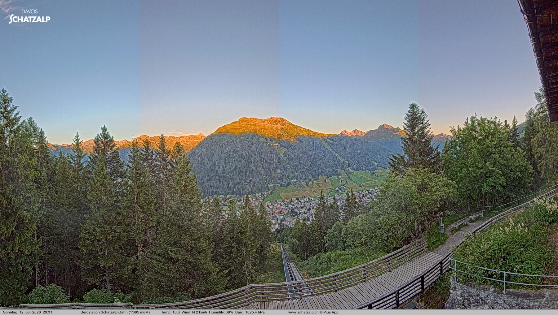 Archived image Webcam at Schatzalp