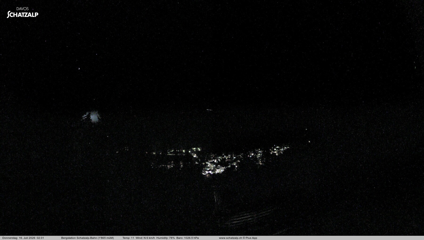 Archived image Webcam at Schatzalp