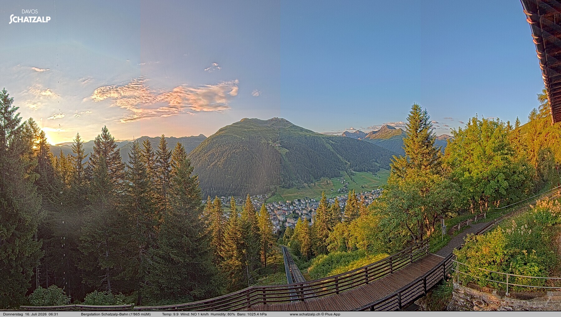 Archived image Webcam at Schatzalp