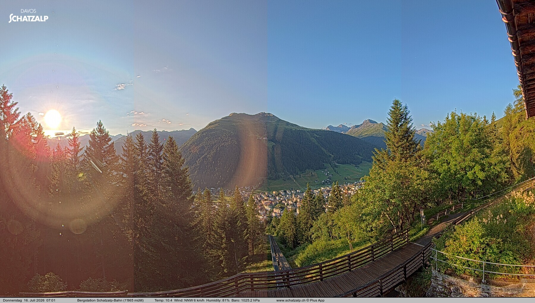 Archived image Webcam at Schatzalp