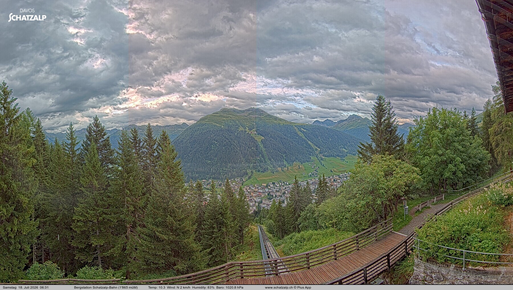 Archiv Foto Webcam Schatzalp