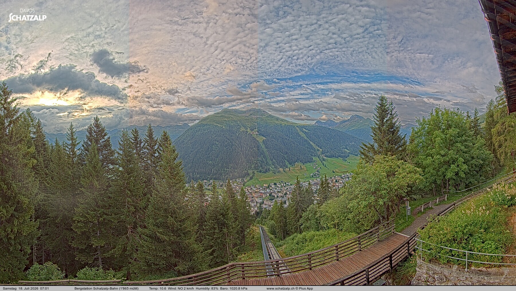 Archiv Foto Webcam Schatzalp