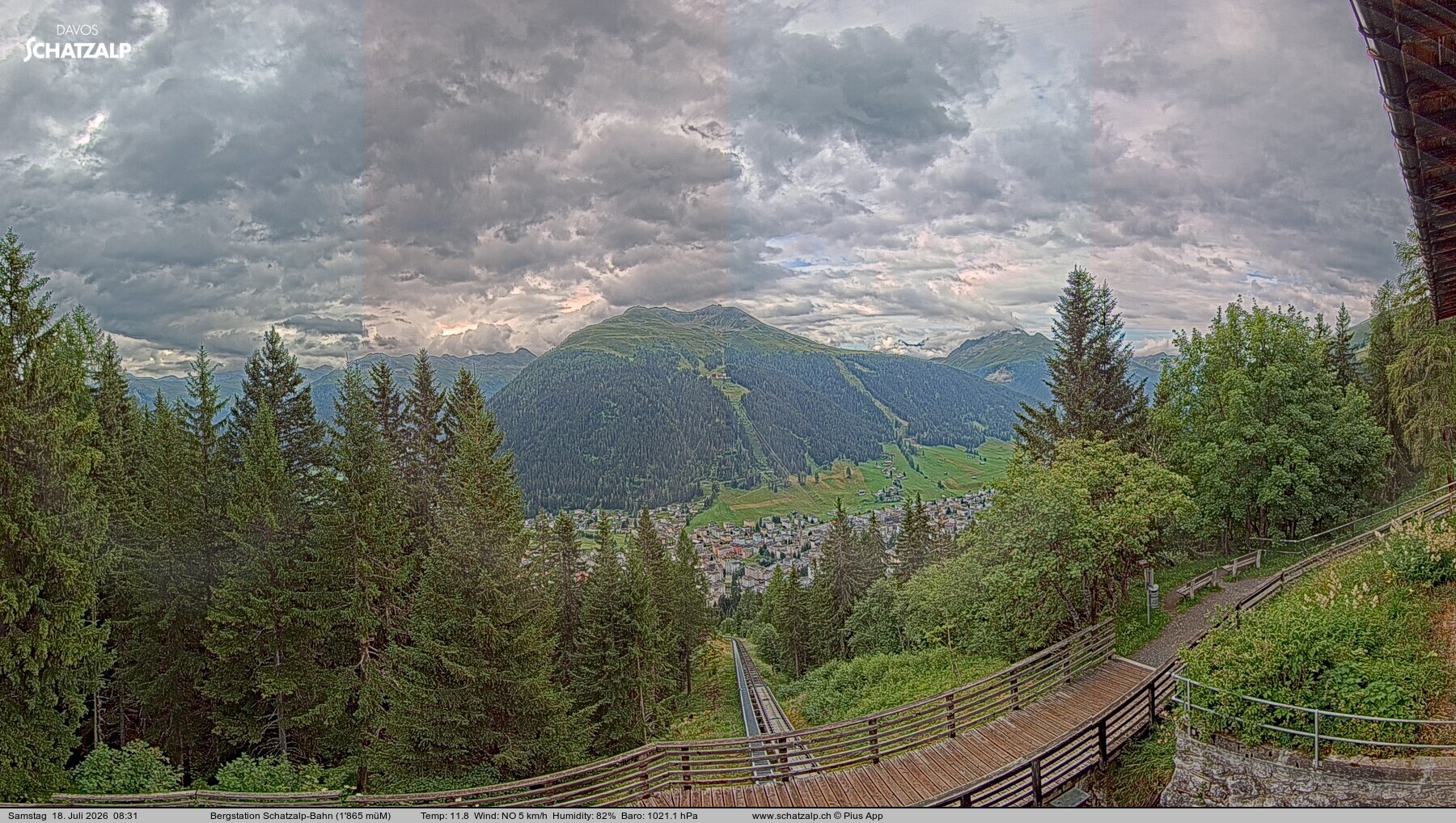 Archiv Foto Webcam Schatzalp
