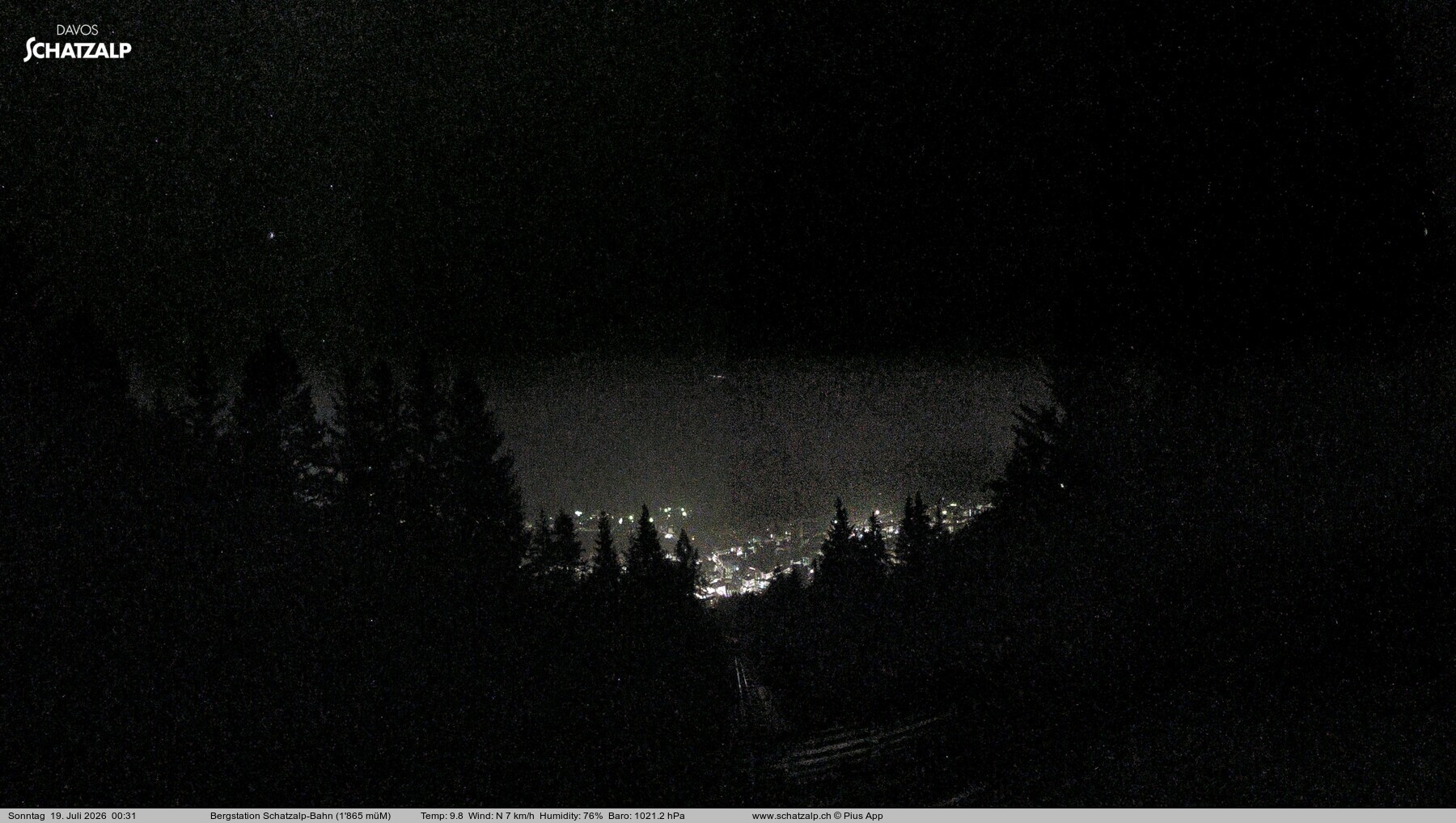 Archiv Foto Webcam Schatzalp