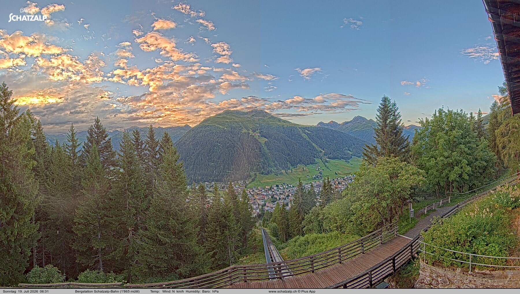 Archiv Foto Webcam Schatzalp