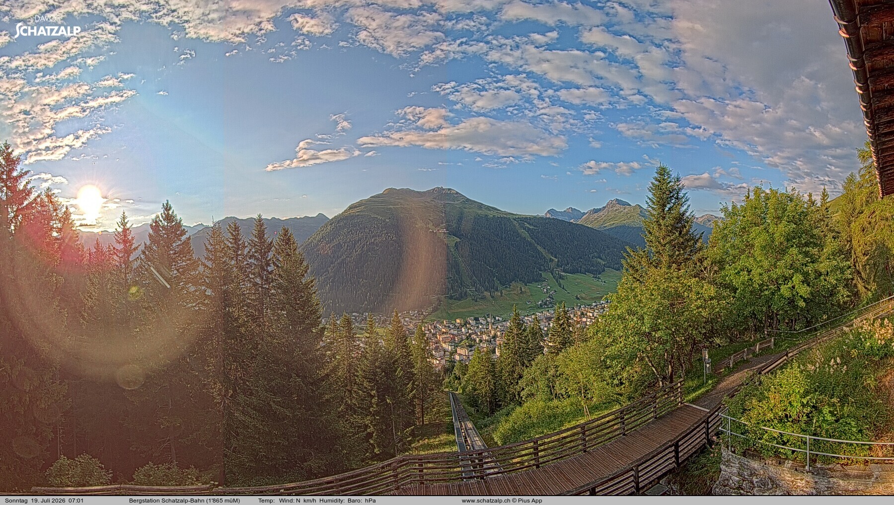 Archiv Foto Webcam Schatzalp