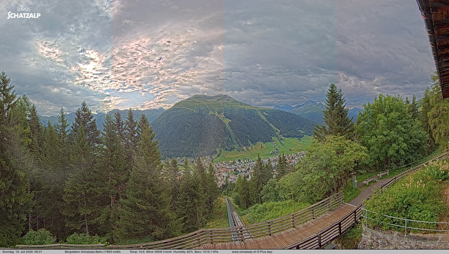 Archiv Foto Webcam Schatzalp