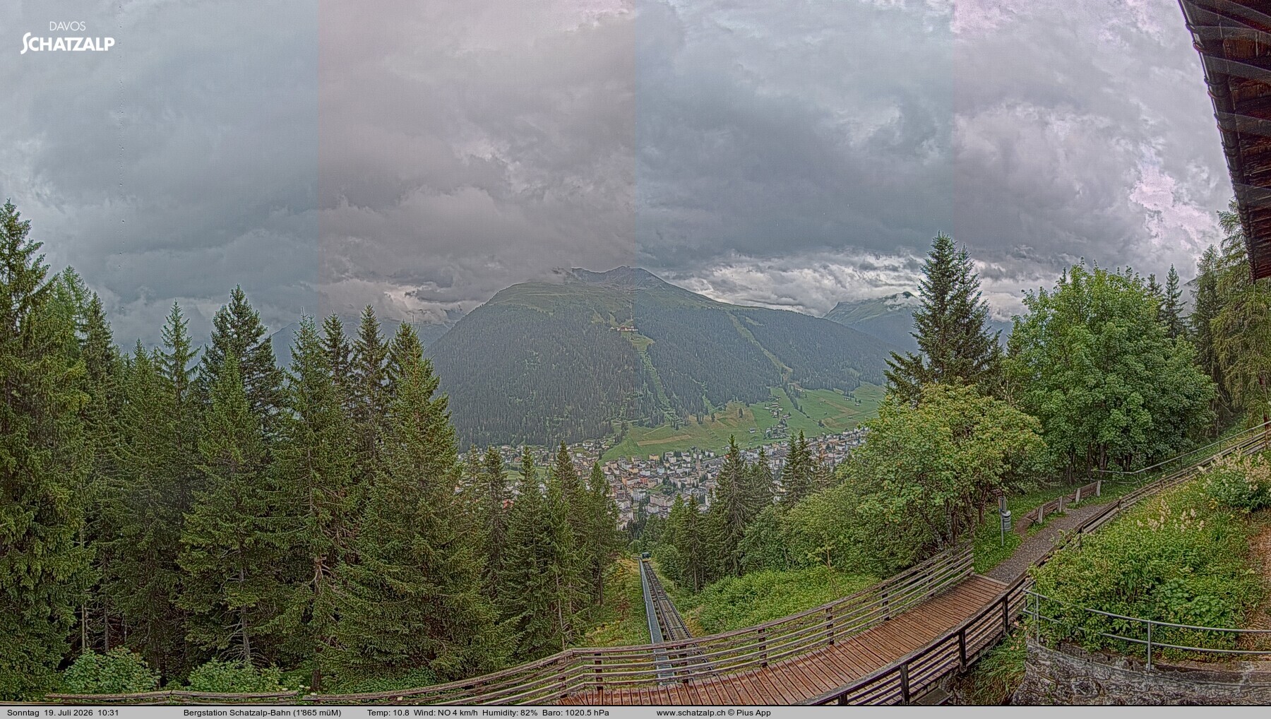 Archiv Foto Webcam Schatzalp