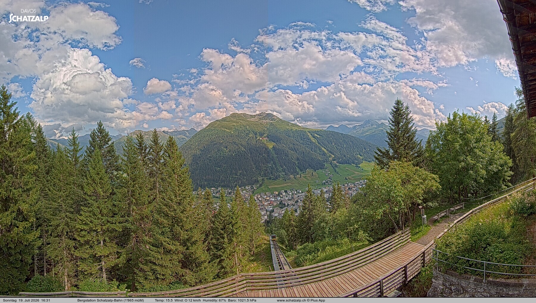 Archiv Foto Webcam Schatzalp