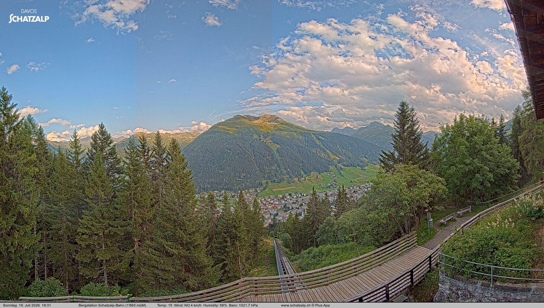 Archiv Foto Webcam Schatzalp