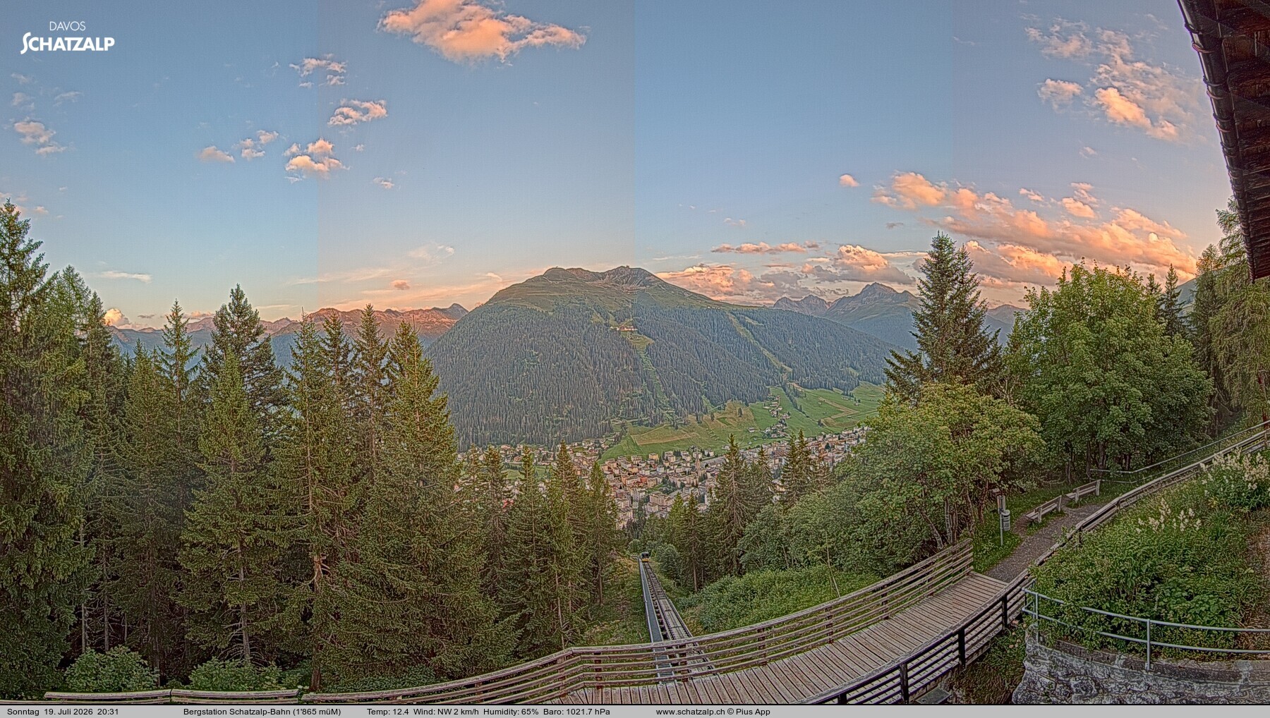 Archiv Foto Webcam Schatzalp