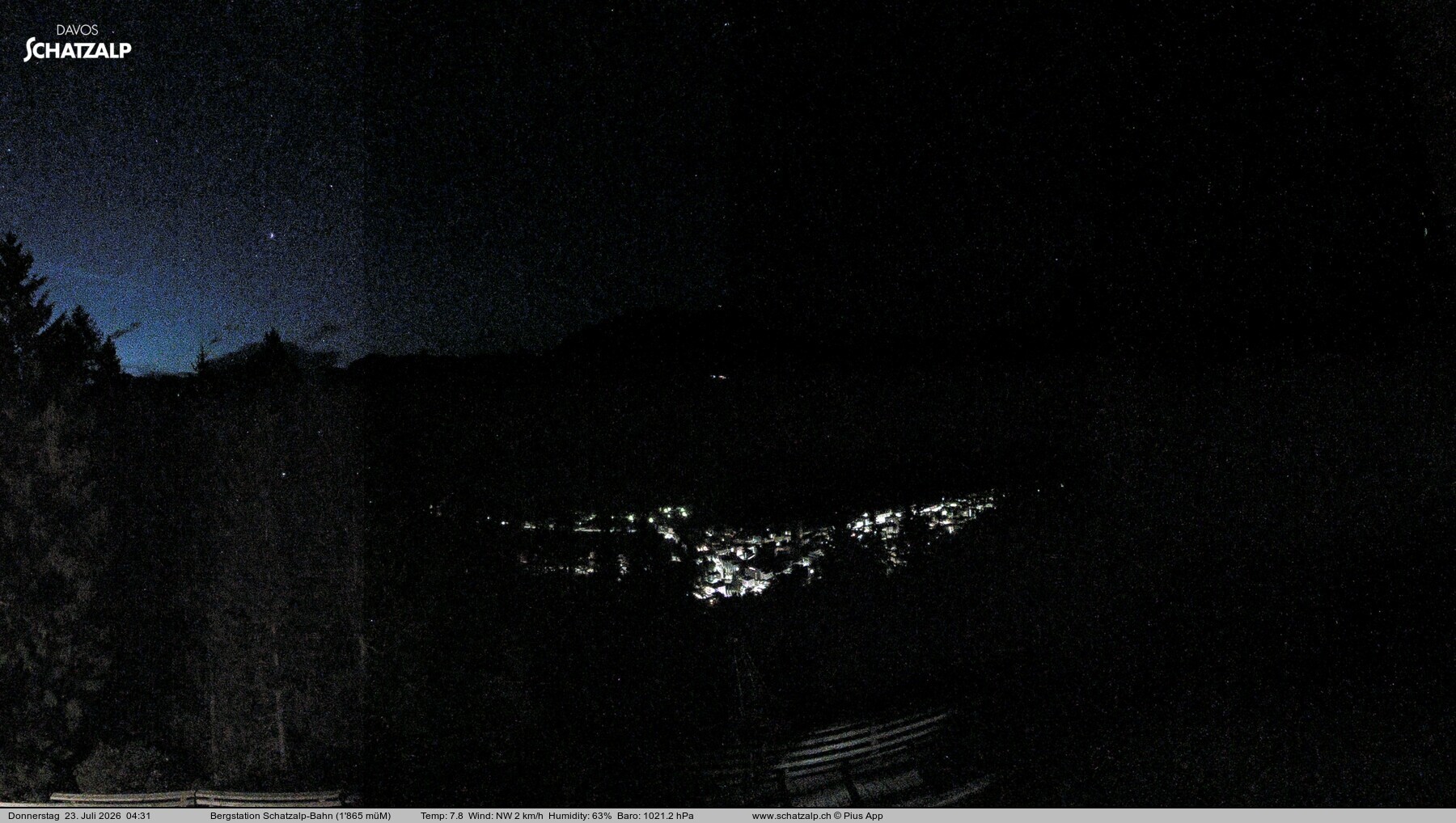 Archiv Foto Webcam Schatzalp