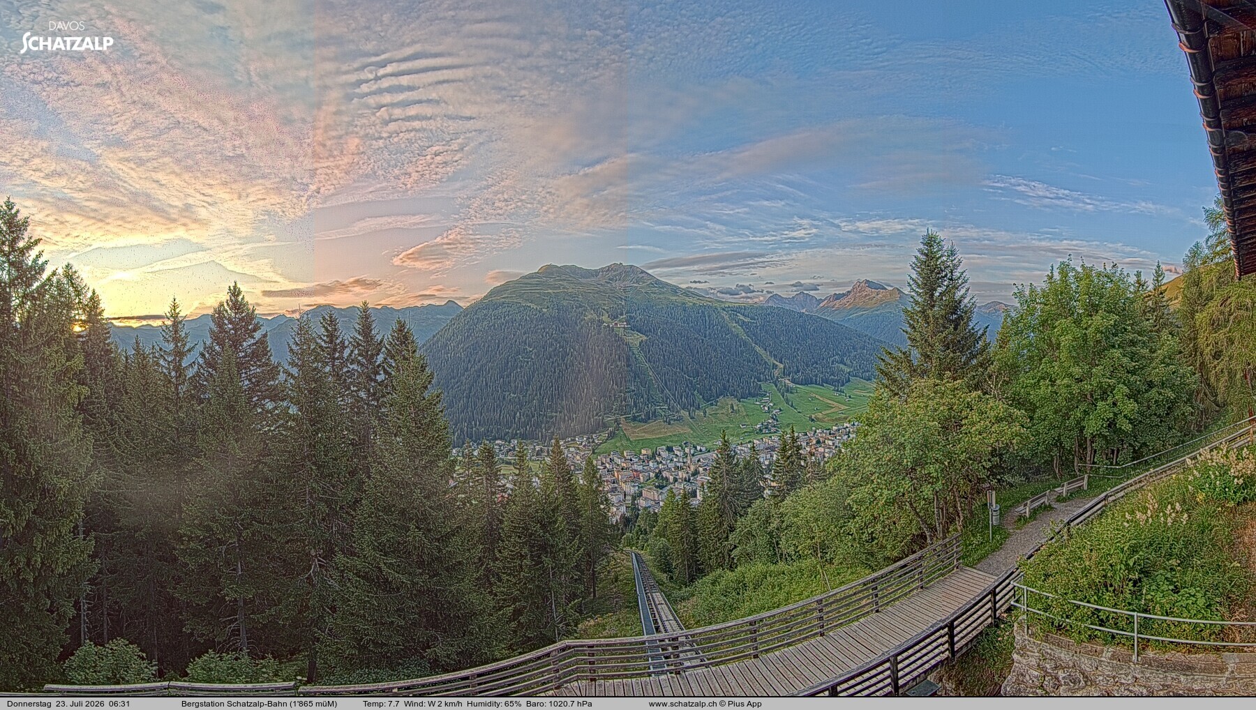 Archiv Foto Webcam Schatzalp