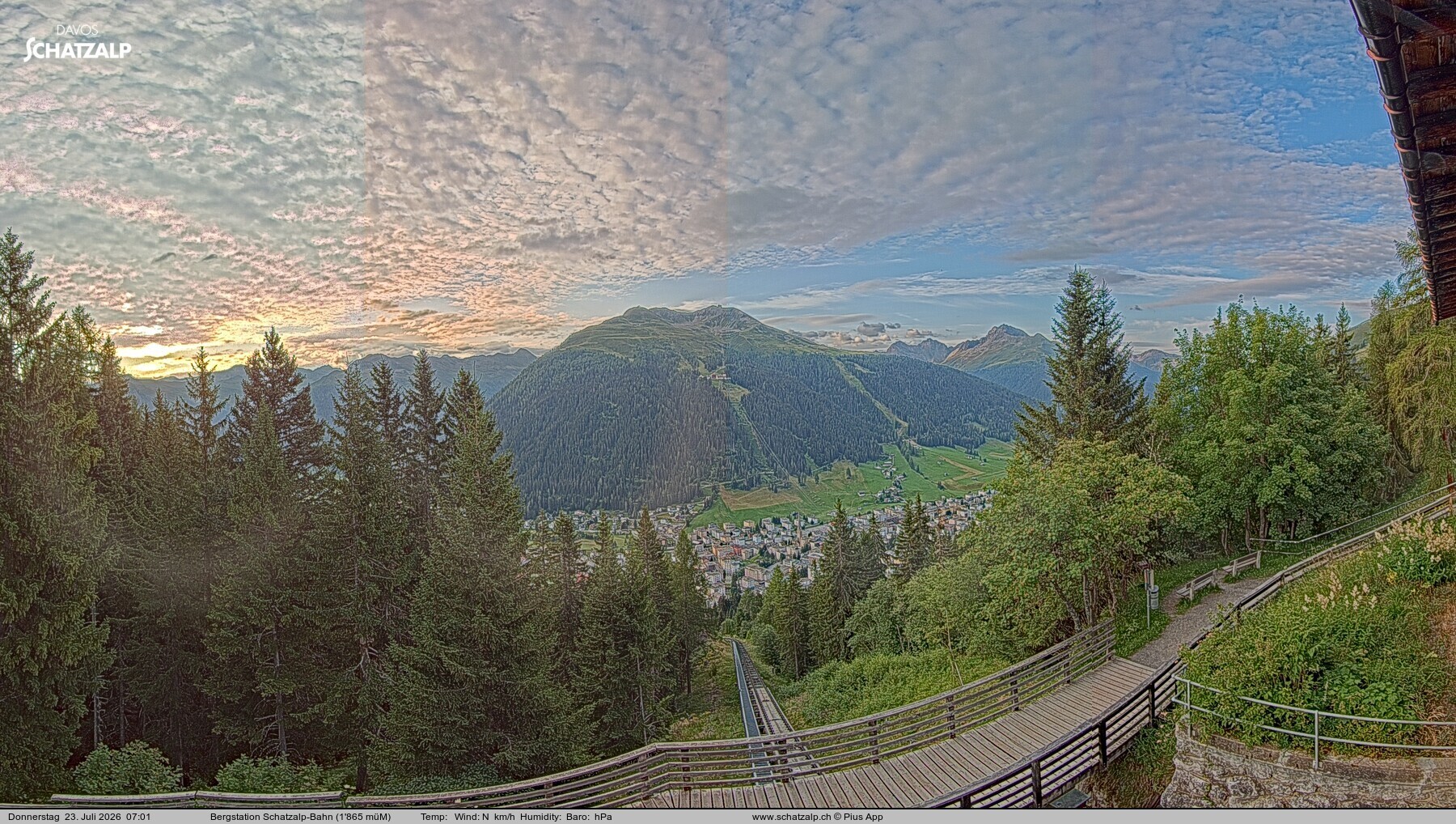 Archiv Foto Webcam Schatzalp