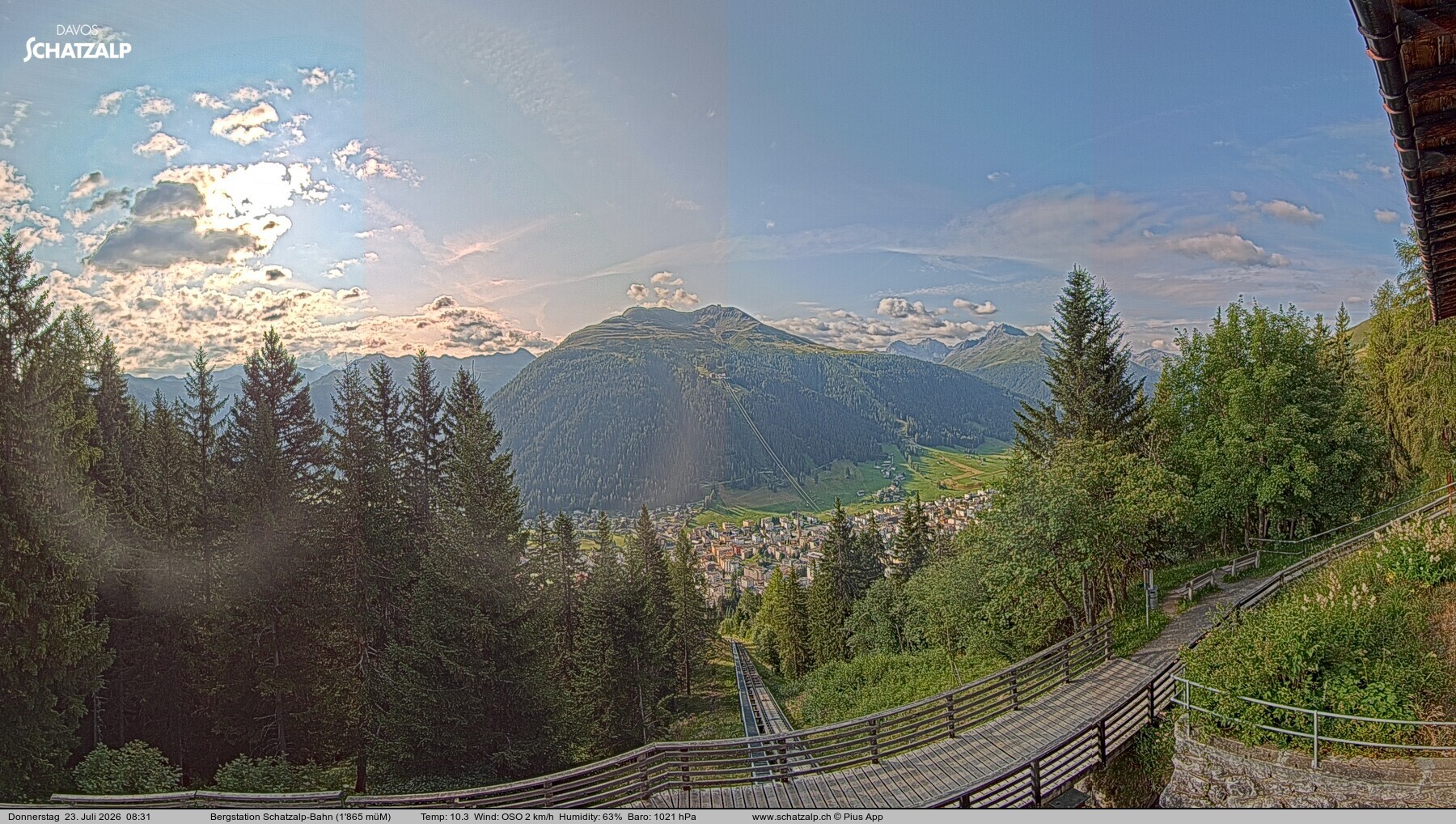 Archiv Foto Webcam Schatzalp
