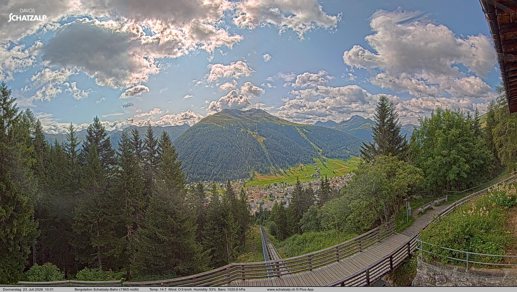 Archiv Foto Webcam Schatzalp
