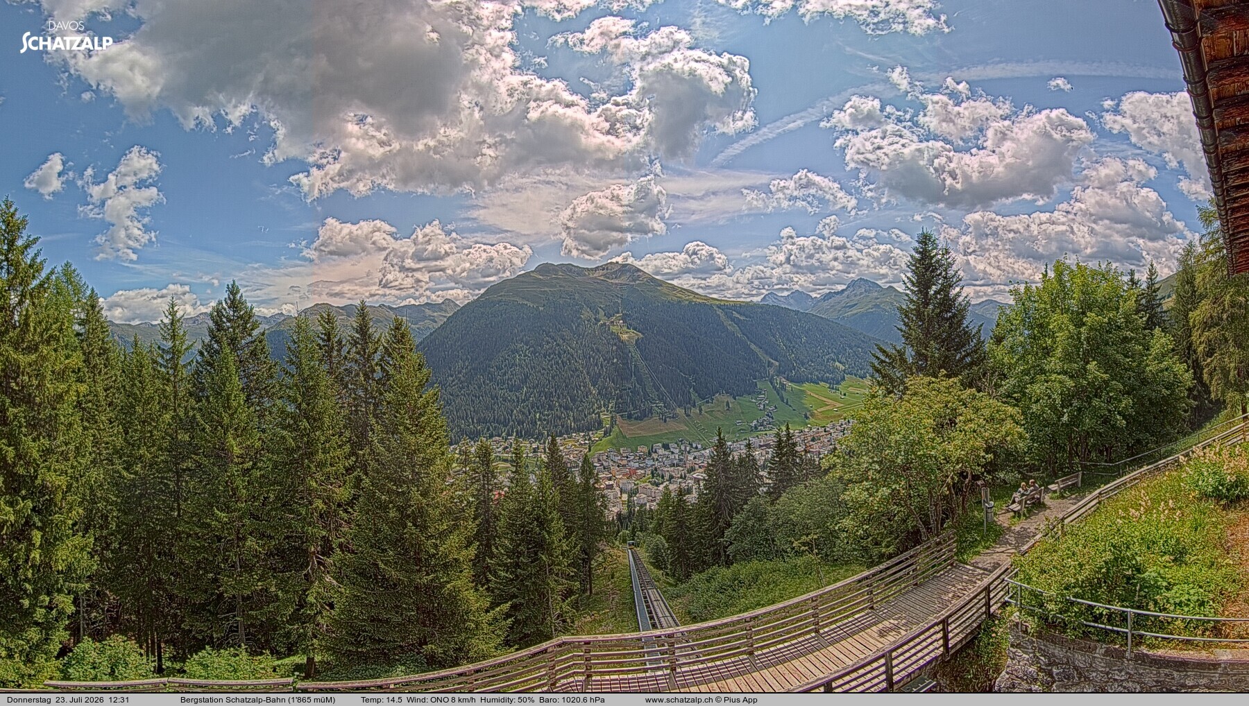 Archiv Foto Webcam Schatzalp