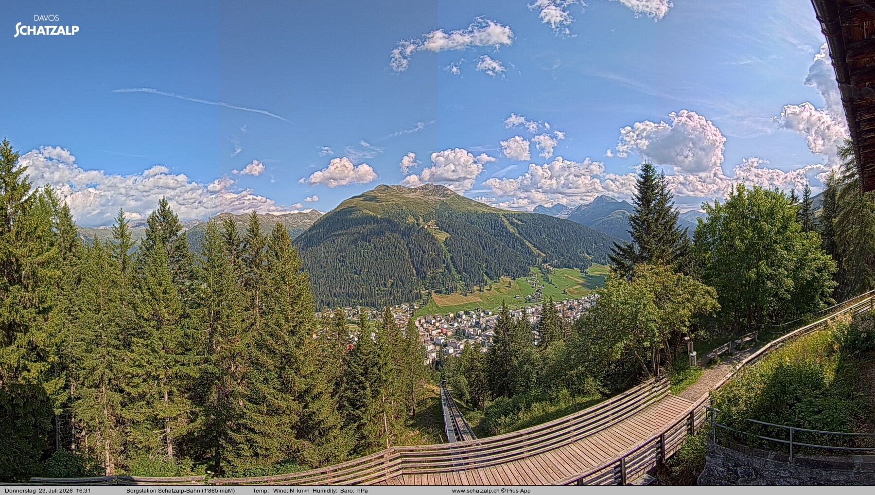 Archiv Foto Webcam Schatzalp