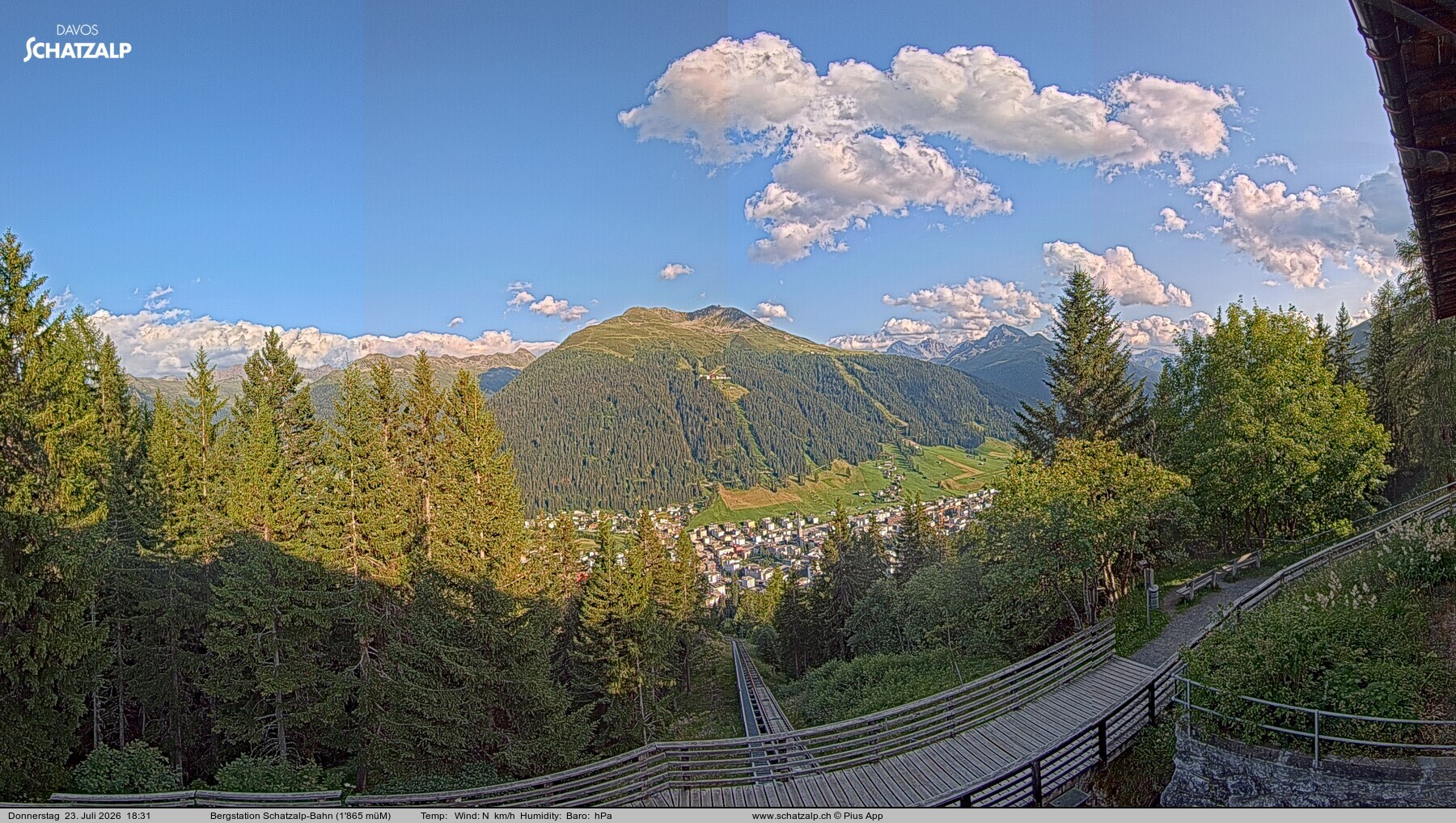 Archiv Foto Webcam Schatzalp