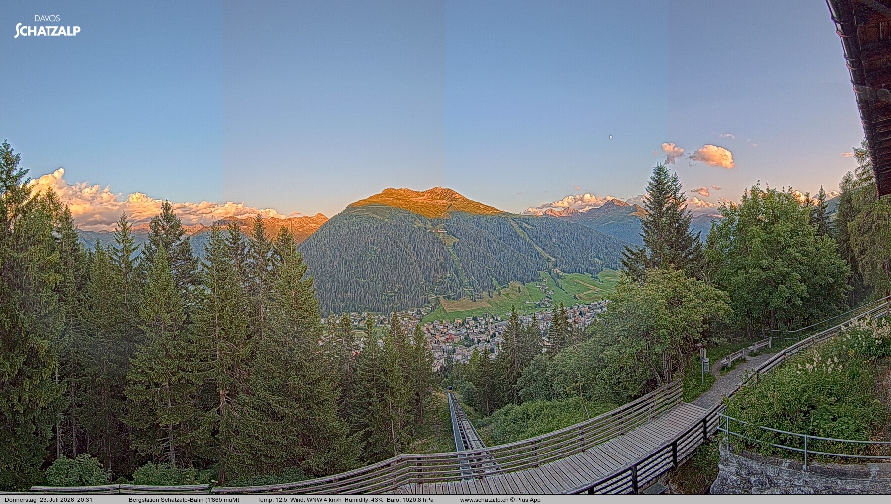 Archiv Foto Webcam Schatzalp