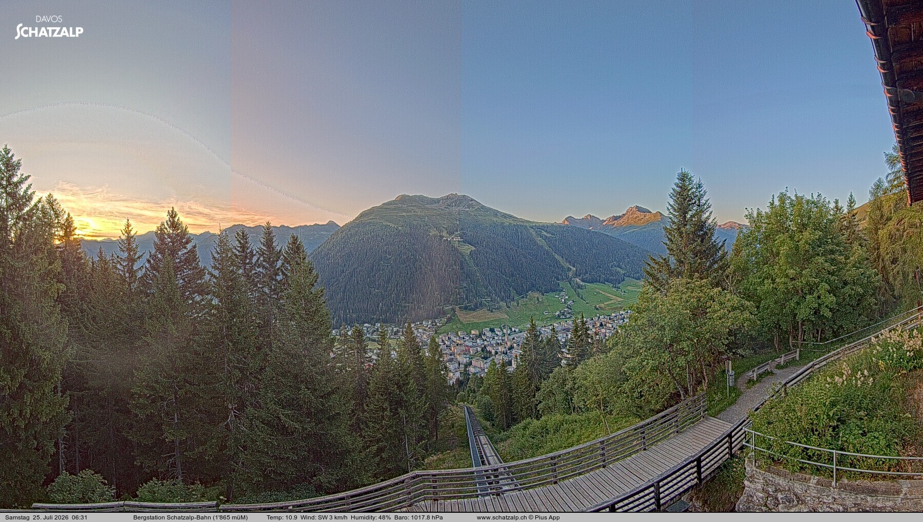 Archiv Foto Webcam Schatzalp