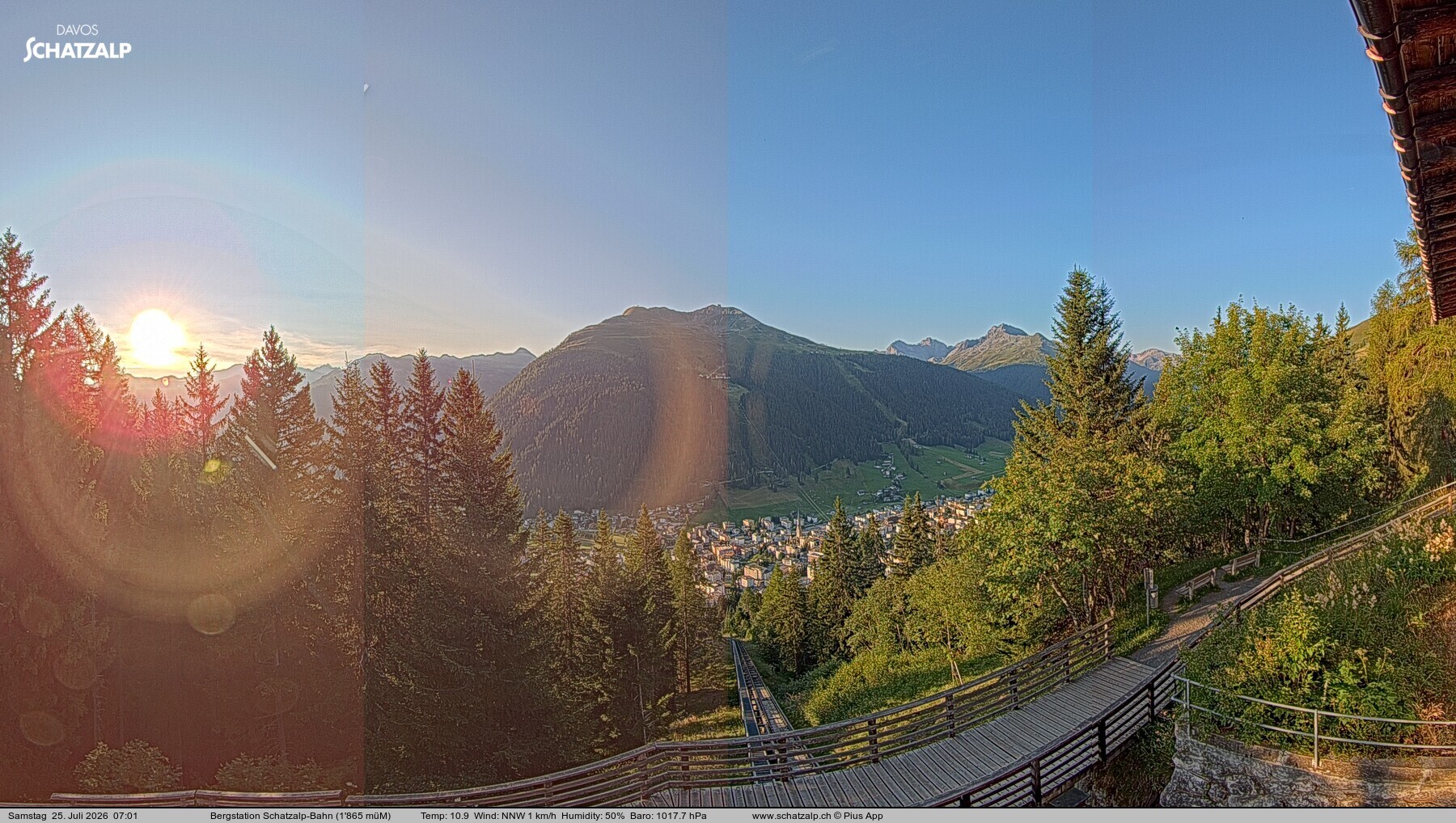 Archiv Foto Webcam Schatzalp