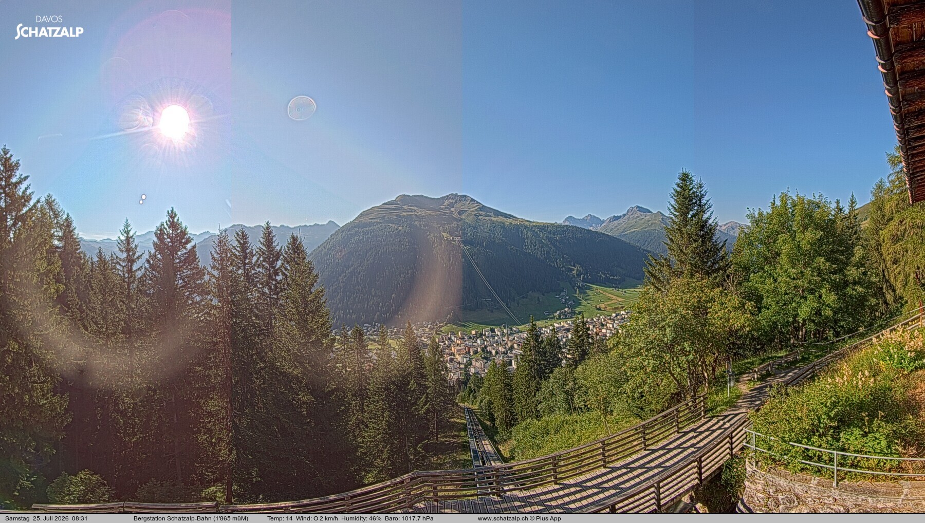 Archiv Foto Webcam Schatzalp