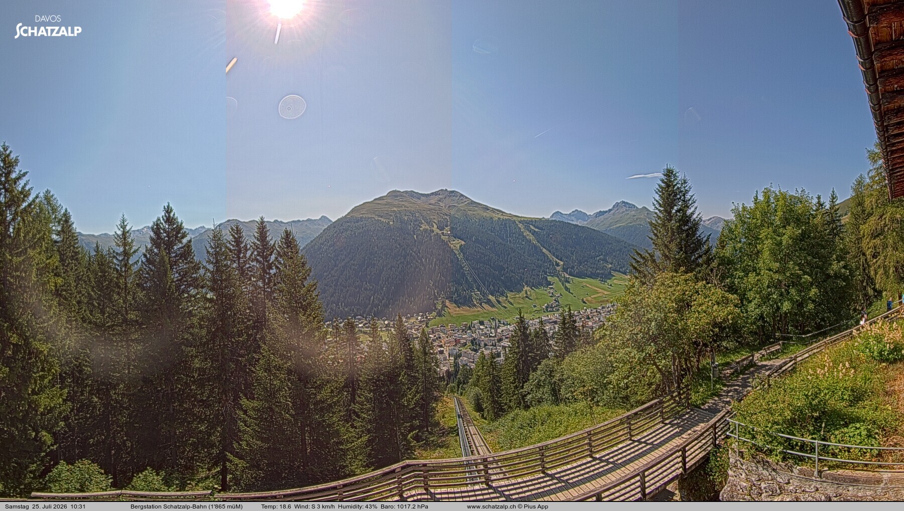 Archiv Foto Webcam Schatzalp