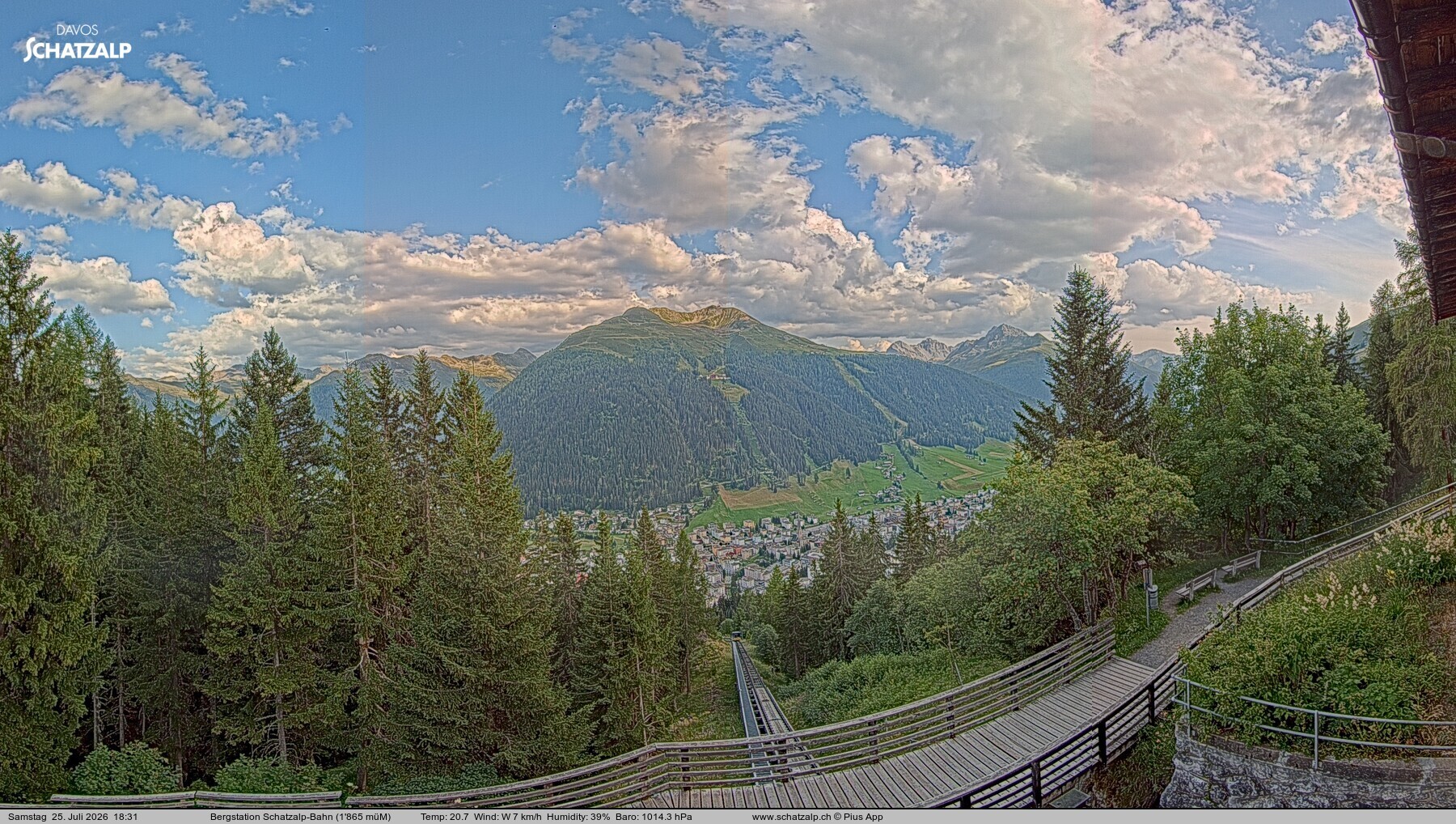 Archiv Foto Webcam Schatzalp