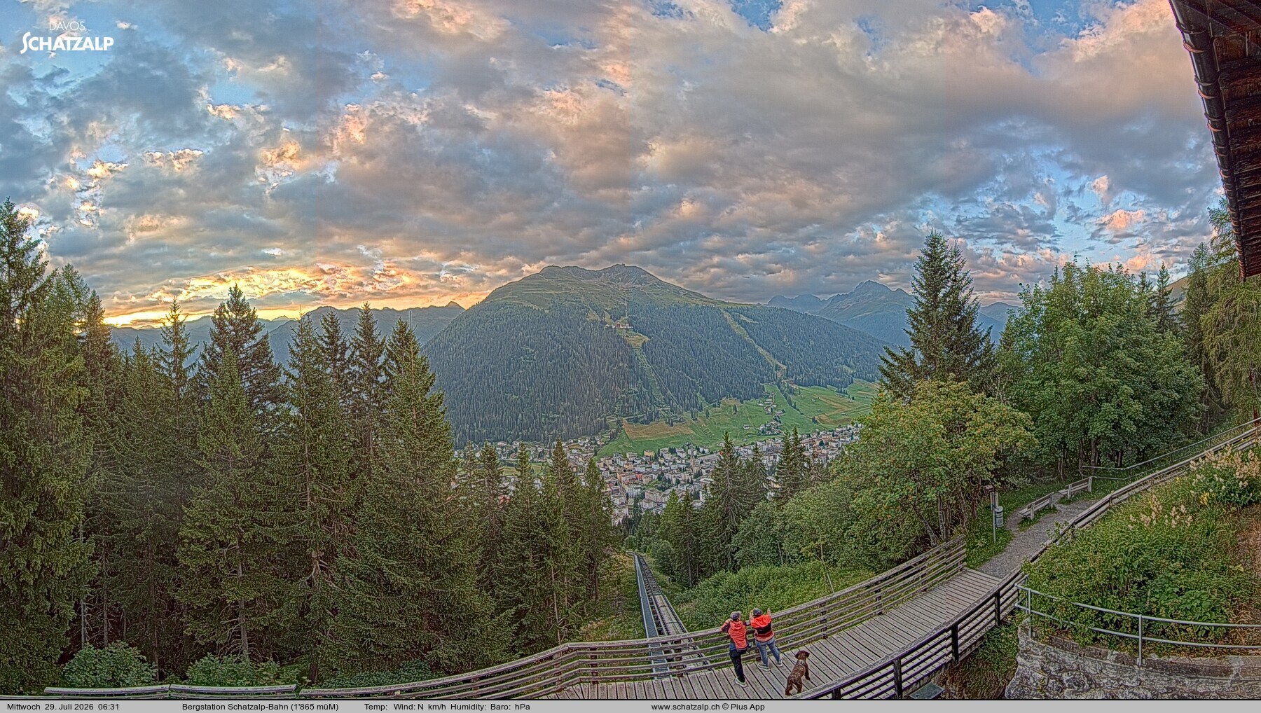 Archiv Foto Webcam Schatzalp