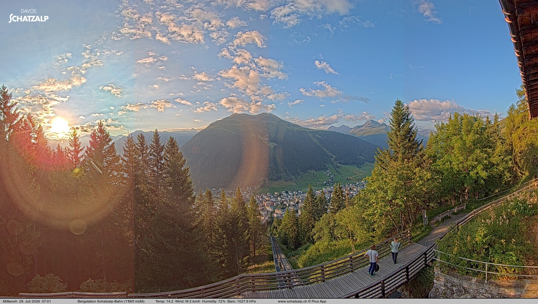 Archiv Foto Webcam Schatzalp