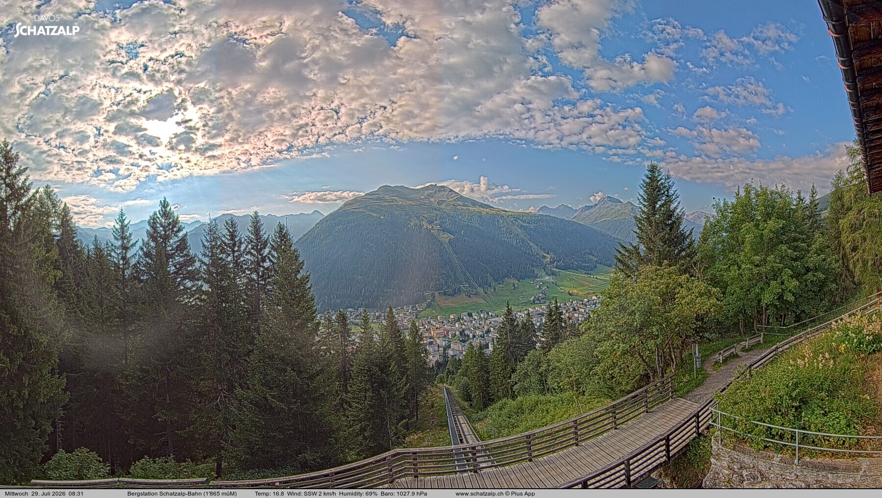 Archiv Foto Webcam Schatzalp