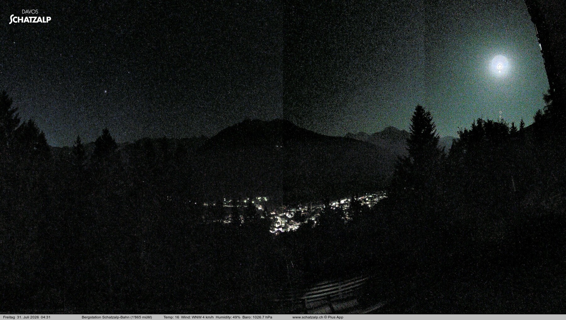 Archiv Foto Webcam Schatzalp