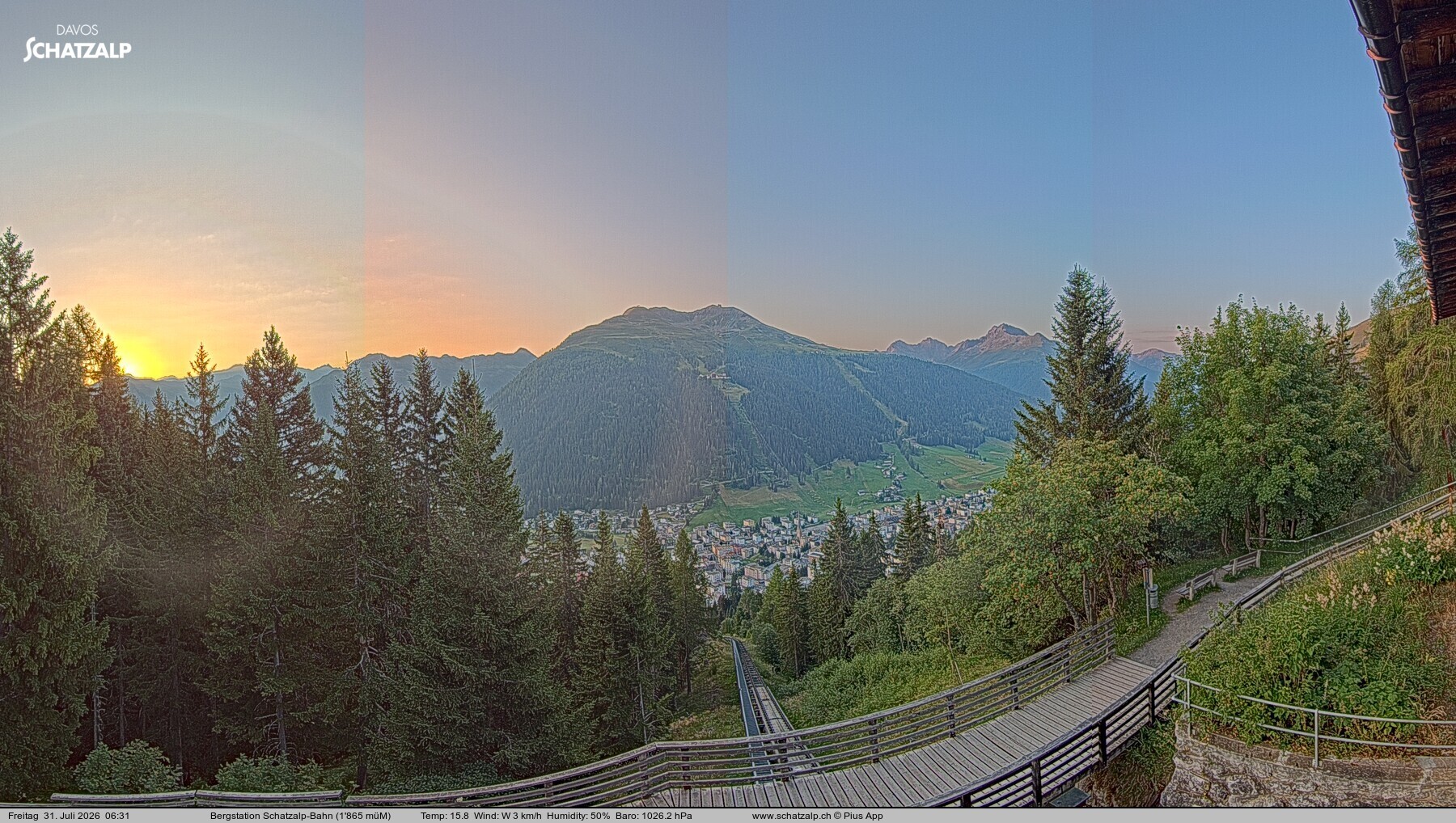 Archiv Foto Webcam Schatzalp