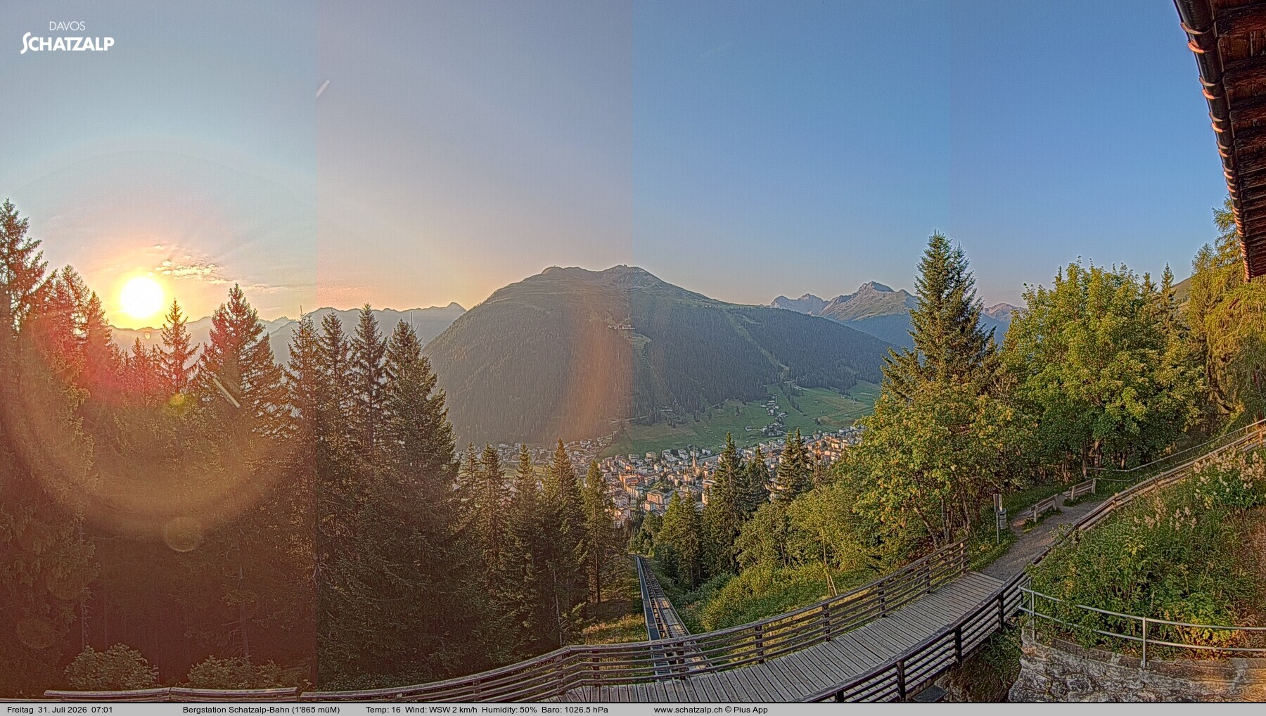 Archiv Foto Webcam Schatzalp