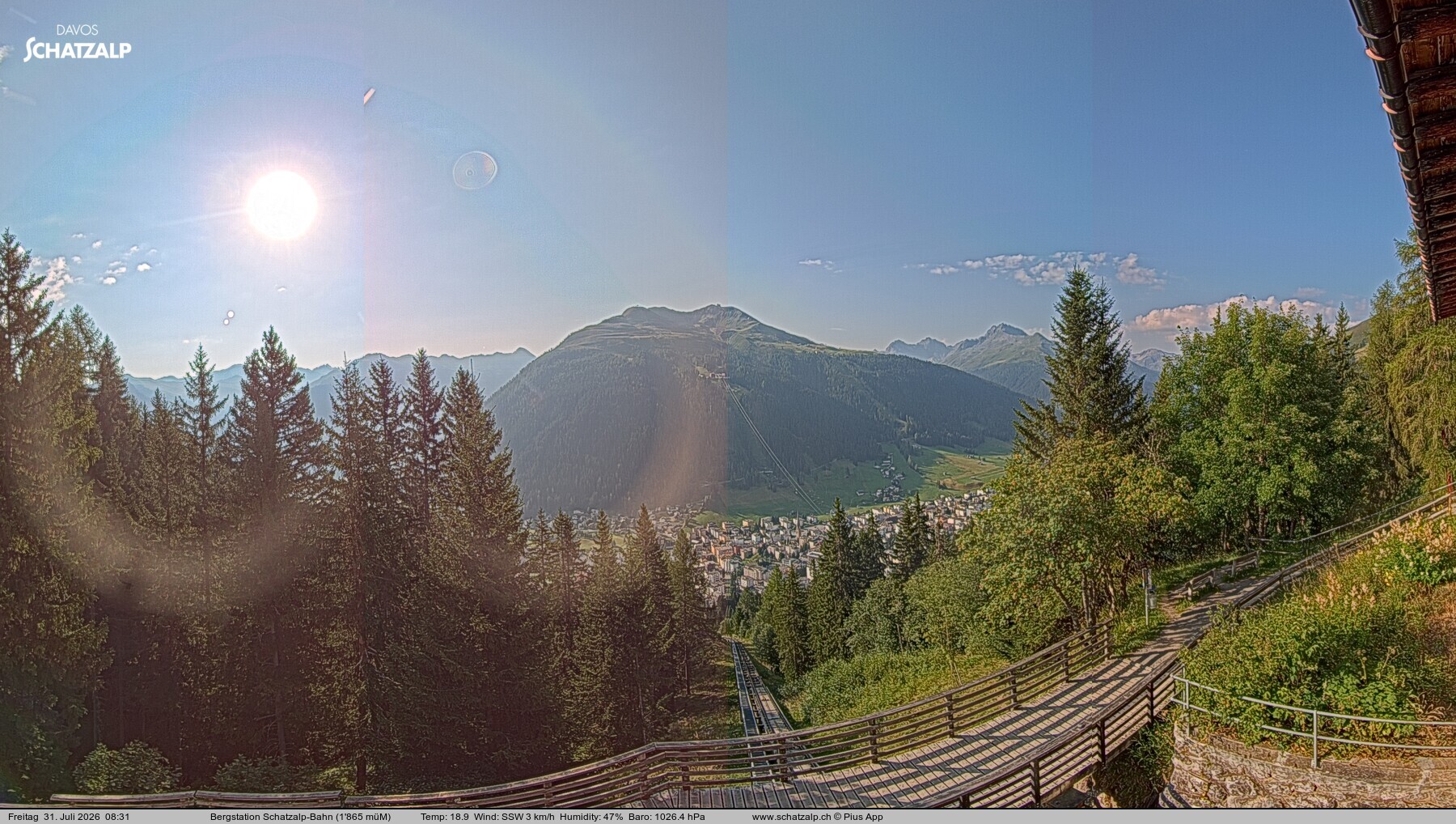 Archiv Foto Webcam Schatzalp